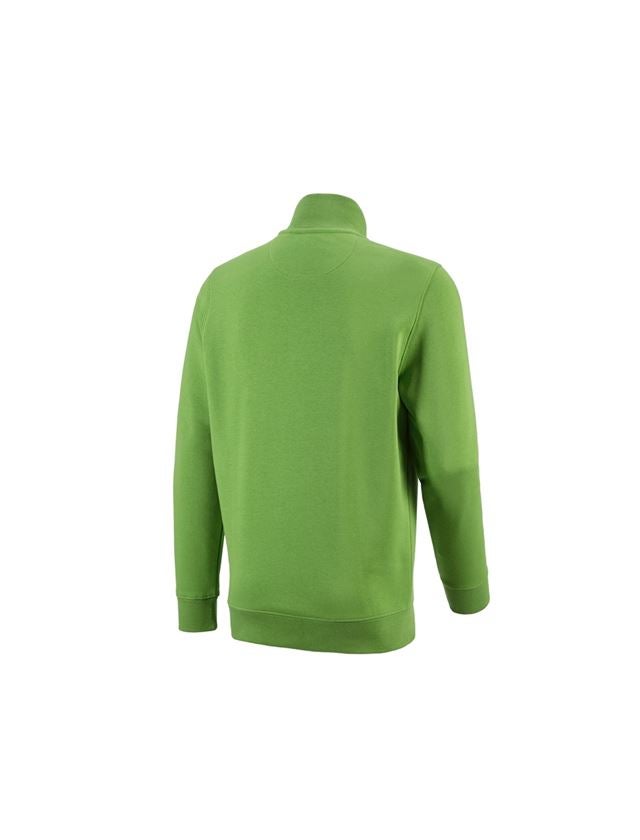 Koszulki | Pulower | Koszule: e.s. Bluza z dekoltem na suwak poly cotton + zielony morski 1