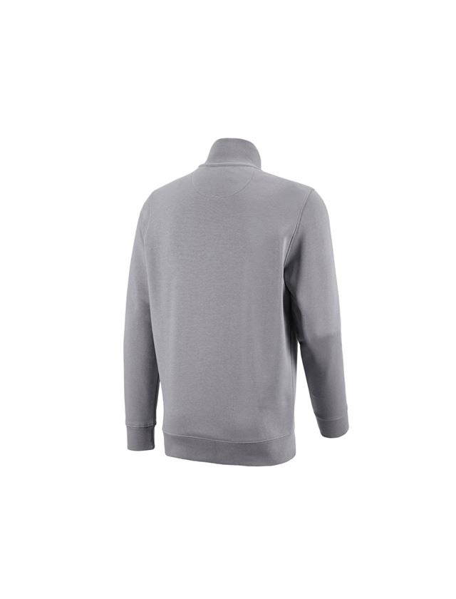 Koszulki | Pulower | Koszule: e.s. Bluza z dekoltem na suwak poly cotton + platynowy 1
