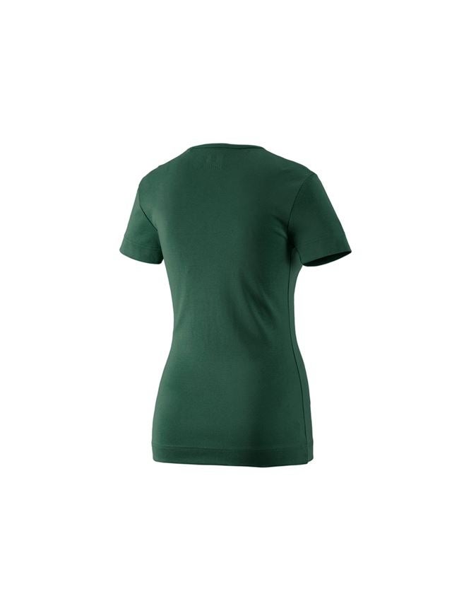 Koszulki | Pulower | Bluzki: e.s. Koszulka cotton dekolt w serek, damska + zielony 3