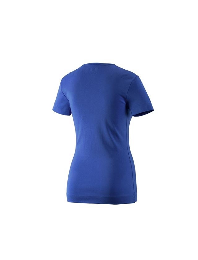 Koszulki | Pulower | Bluzki: e.s. Koszulka cotton dekolt w serek, damska + chabrowy 1