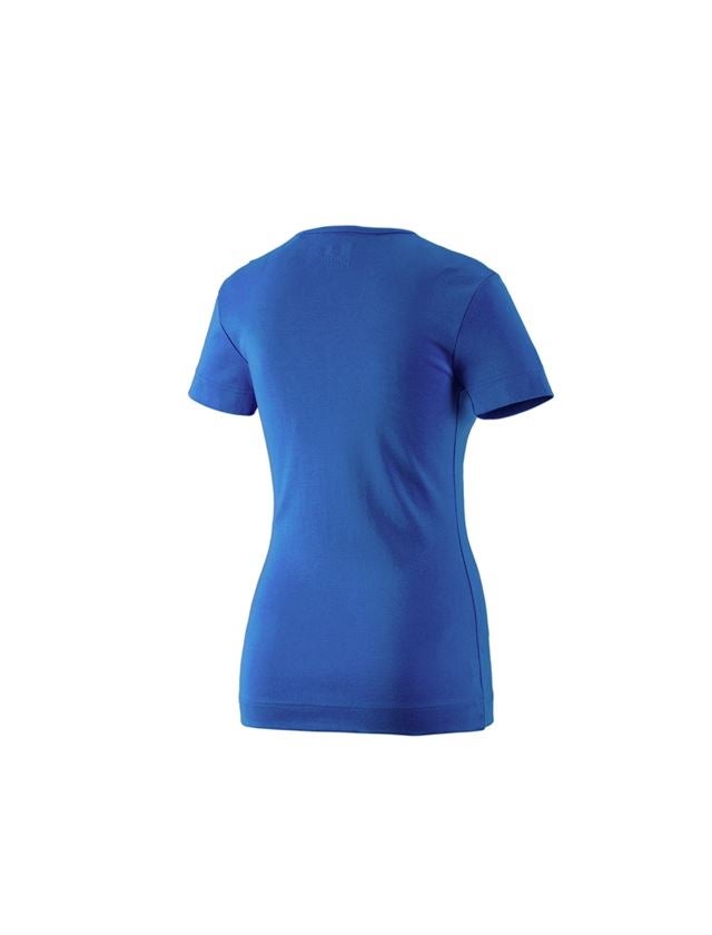 Koszulki | Pulower | Bluzki: e.s. Koszulka cotton dekolt w serek, damska + niebieski chagall 1