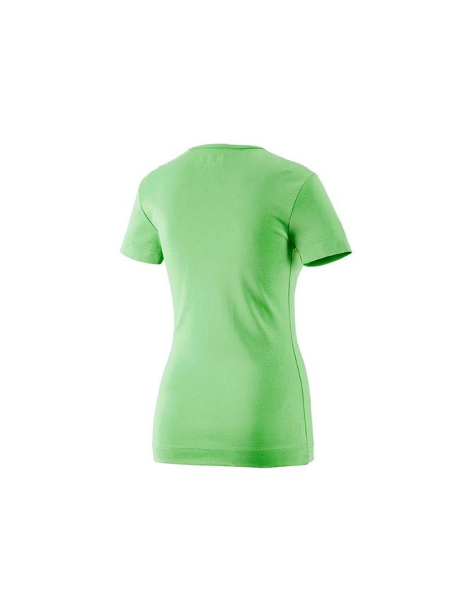 Koszulki | Pulower | Bluzki: e.s. Koszulka cotton dekolt w serek, damska + zielony jabłkowy 1
