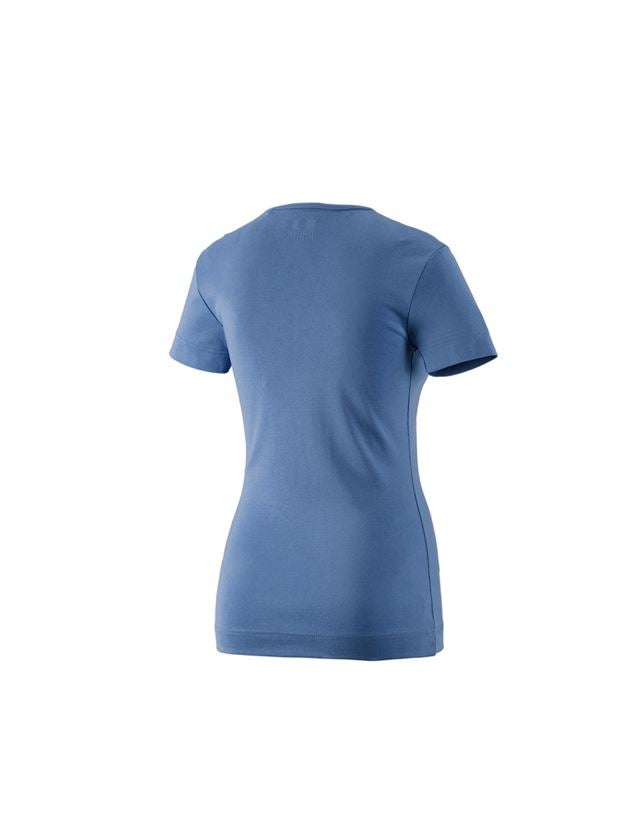 Koszulki | Pulower | Bluzki: e.s. Koszulka cotton dekolt w serek, damska + kobaltowy 1