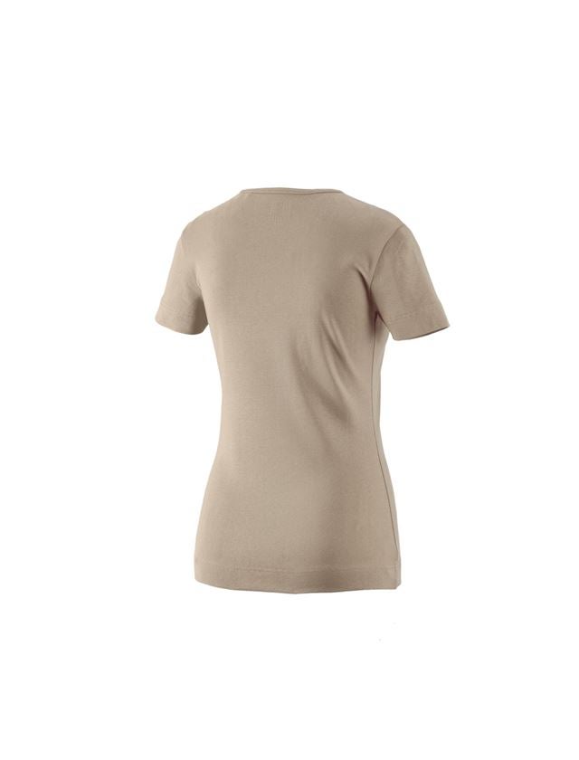 Koszulki | Pulower | Bluzki: e.s. Koszulka cotton dekolt w serek, damska + gliniasty 1