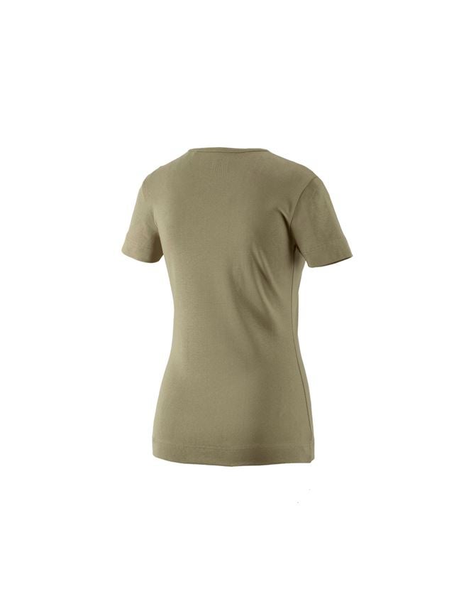 Koszulki | Pulower | Bluzki: e.s. Koszulka cotton dekolt w serek, damska + trzcinowy 1