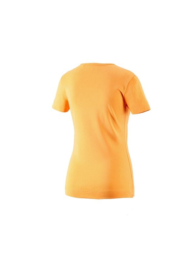 Koszulki | Pulower | Bluzki: e.s. Koszulka cotton dekolt w serek, damska + jasnopomarańczowy 1
