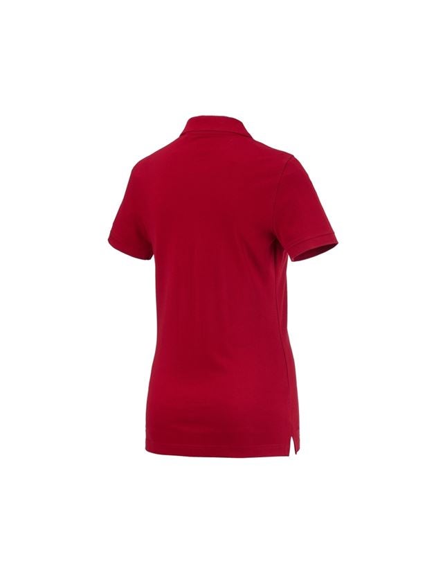 Koszulki | Pulower | Bluzki: e.s. Koszulka polo cotton, damska + ognistoczerwony 1