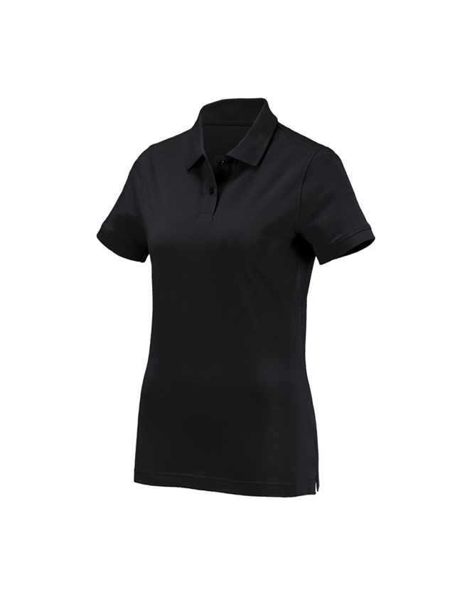 Koszulki | Pulower | Bluzki: e.s. Koszulka polo cotton, damska + czarny