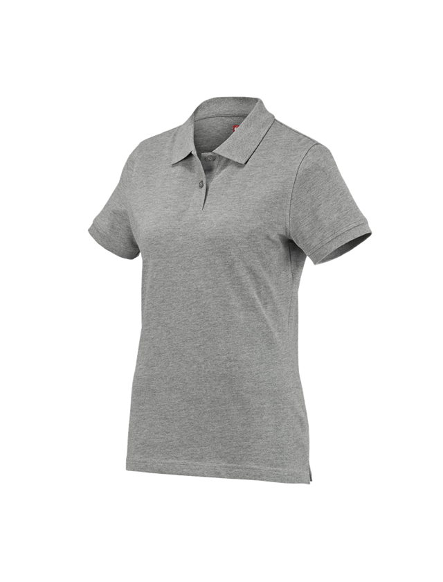 Koszulki | Pulower | Bluzki: e.s. Koszulka polo cotton, damska + szary melanżowy