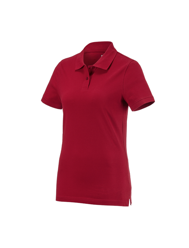 Koszulki | Pulower | Bluzki: e.s. Koszulka polo cotton, damska + czerwony