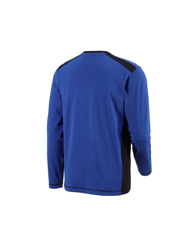 Koszulki | Pulower | Koszule: Bluzka długi rękaw cotton e.s.active + chabrowy/czarny 3