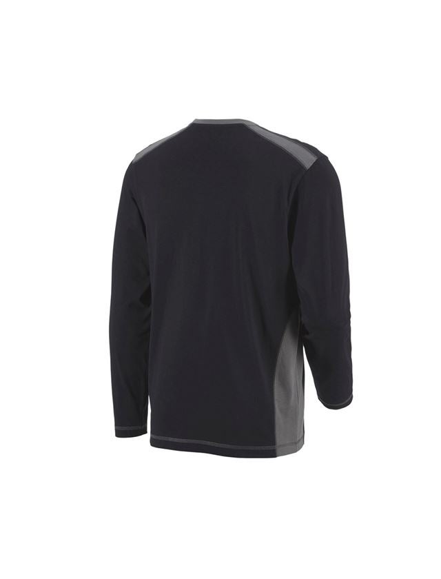 Koszulki | Pulower | Koszule: Bluzka długi rękaw cotton e.s.active + czarny/antracytowy 3