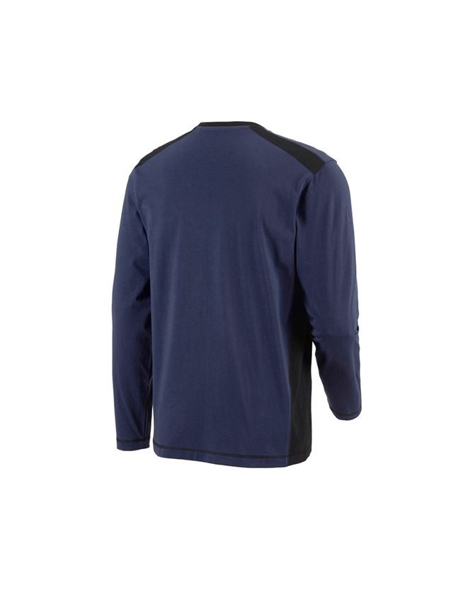 Koszulki | Pulower | Koszule: Bluzka długi rękaw cotton e.s.active + granatowy/czarny 3