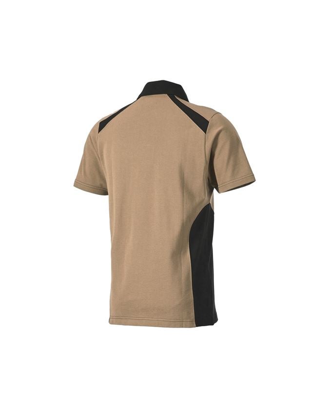 Koszulki | Pulower | Koszule: Koszulka polo cotton e.s.active + khaki/czarny 2