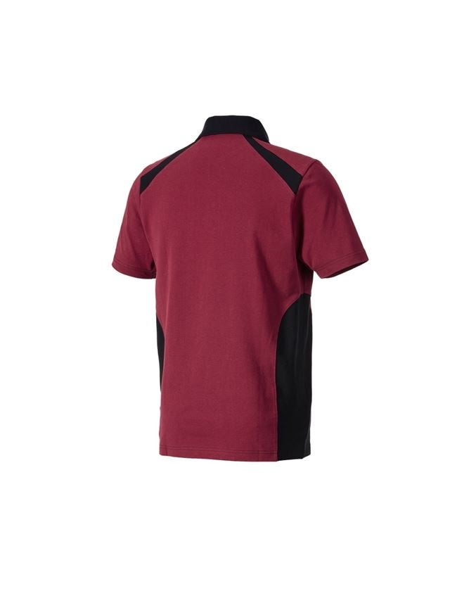 Koszulki | Pulower | Koszule: Koszulka polo cotton e.s.active + bordowy/czarny 1