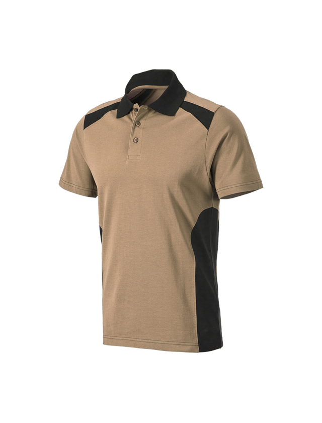 Koszulki | Pulower | Koszule: Koszulka polo cotton e.s.active + khaki/czarny 1
