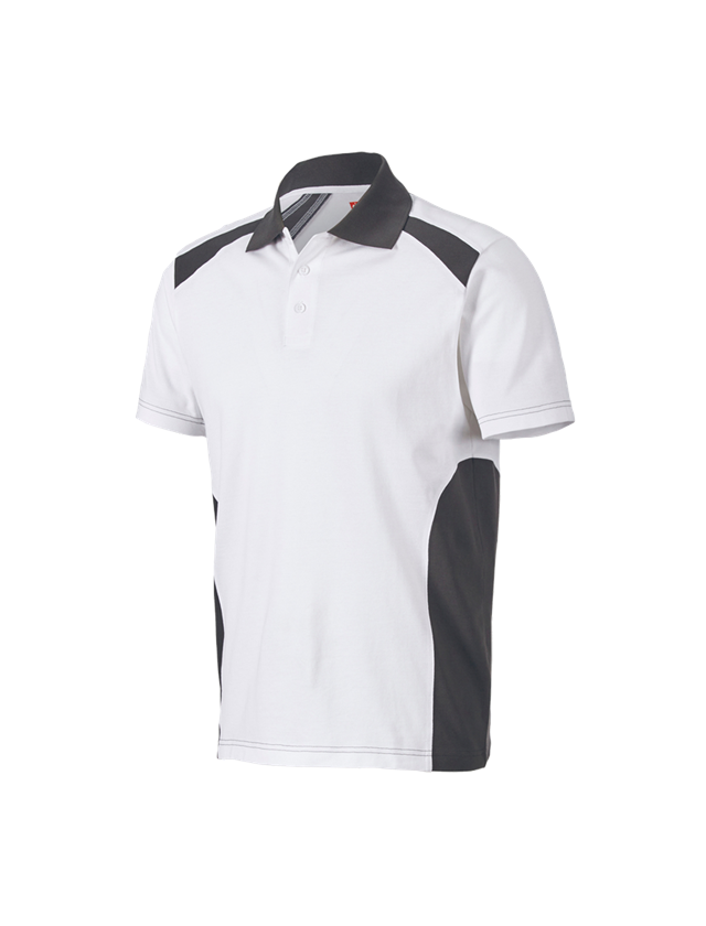 Koszulki | Pulower | Koszule: Koszulka polo cotton e.s.active + biały/antracytowy 2