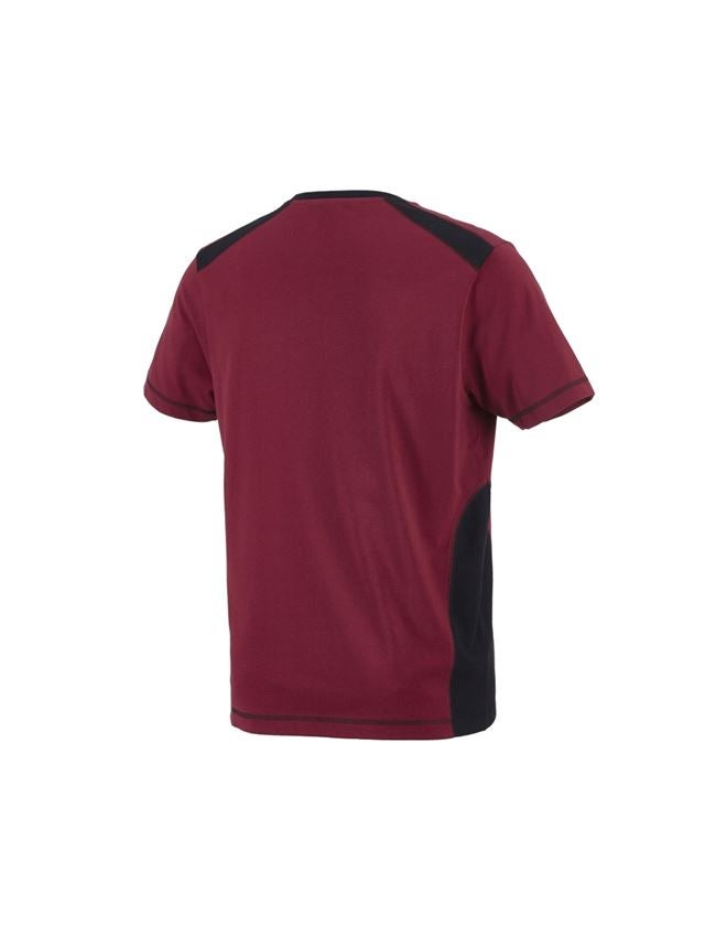 Koszulki | Pulower | Koszule: Koszulka cotton e.s.active + bordowy/czarny 1