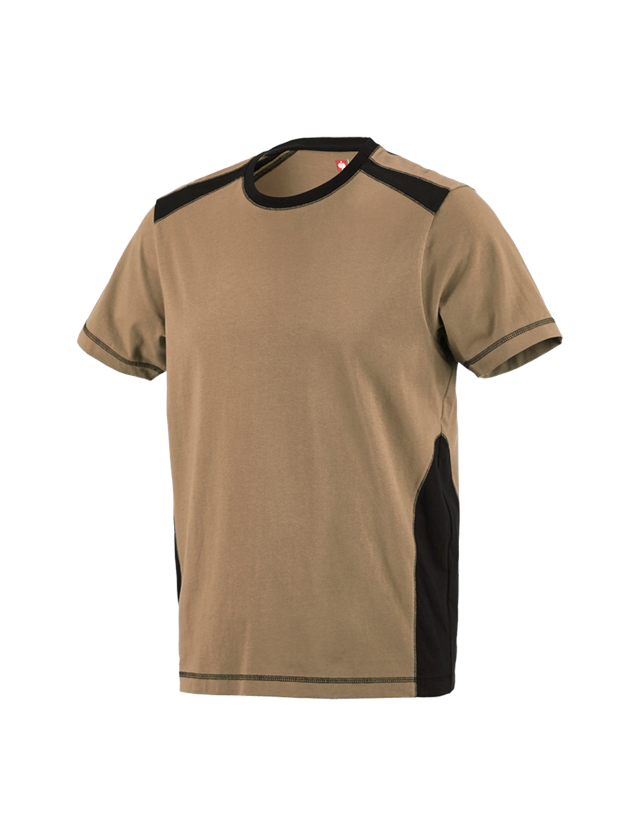 Koszulki | Pulower | Koszule: Koszulka cotton e.s.active + khaki/czarny 2
