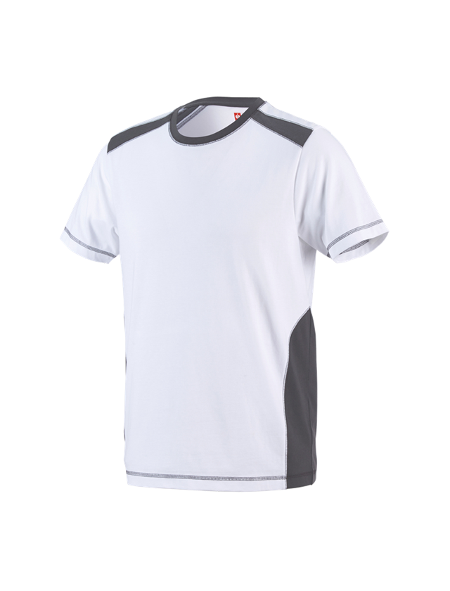 Koszulki | Pulower | Koszule: Koszulka cotton e.s.active + biały/antracytowy 2