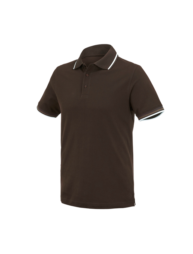 Koszulki | Pulower | Koszule: e.s. Koszulka polo cotton Deluxe Colour + kasztanowy/orzech laskowy 2