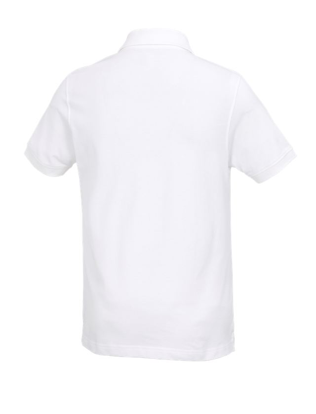 Koszulki | Pulower | Koszule: e.s. Koszulka polo cotton Deluxe + biały 3