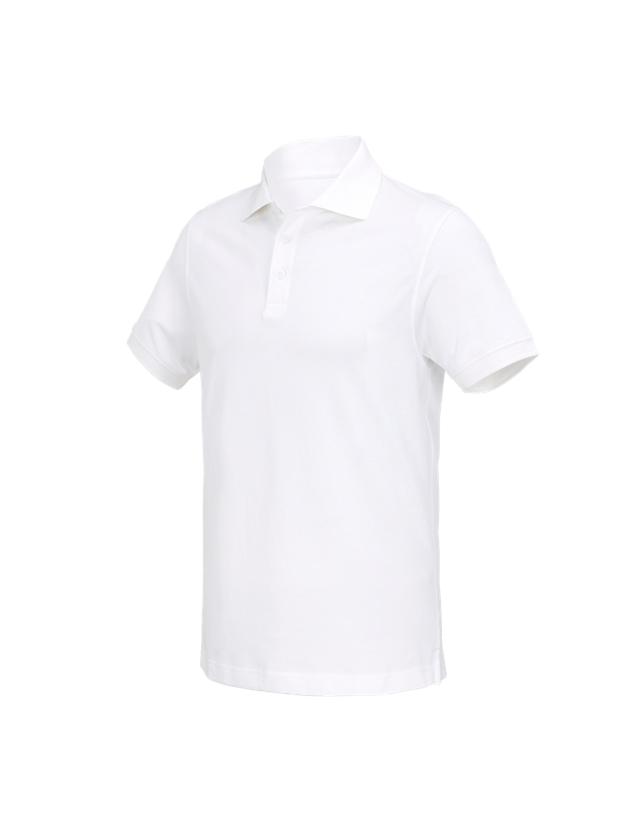 Ogrodnik / Lesnictwo / Rolnictwo: e.s. Koszulka polo cotton Deluxe + biały 2