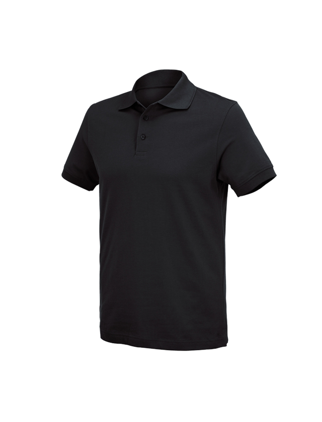 Koszulki | Pulower | Koszule: e.s. Koszulka polo cotton Deluxe + czarny 2