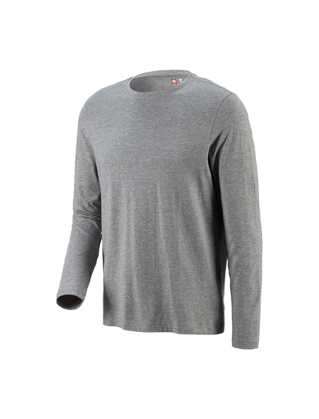 Koszulki | Pulower | Koszule: e.s. Bluzka długi rękaw cotton + szary melanżowy 1