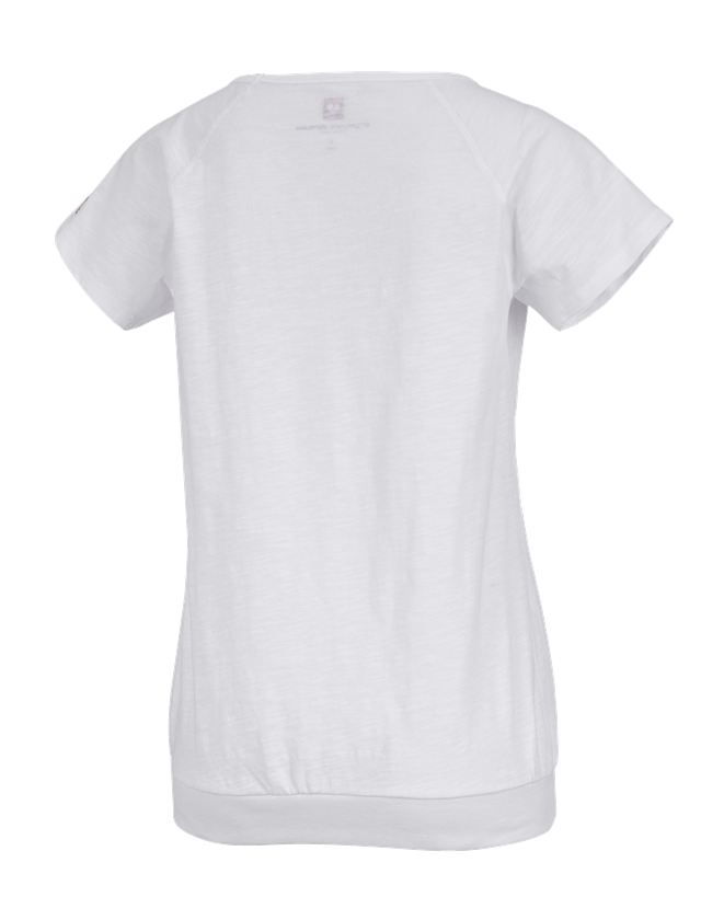 Tematy: e.s. Koszulka cotton slub, damska + biały 1