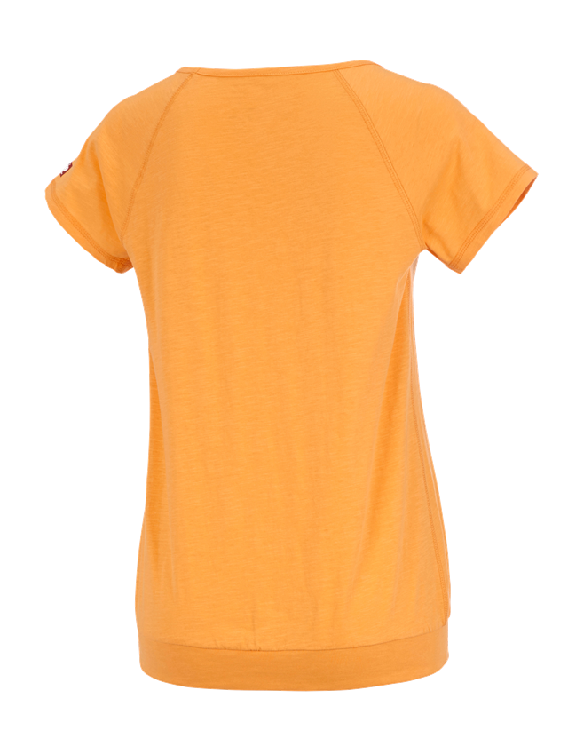 Koszulki | Pulower | Bluzki: e.s. Koszulka cotton slub, damska + jasnopomarańczowy 1