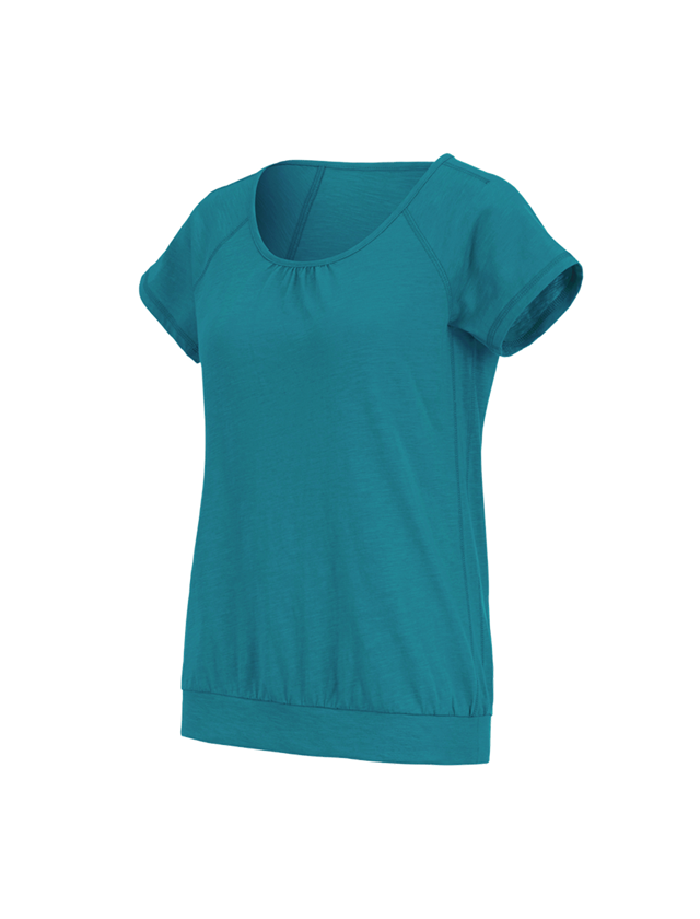 Koszulki | Pulower | Bluzki: e.s. Koszulka cotton slub, damska + oceaniczny