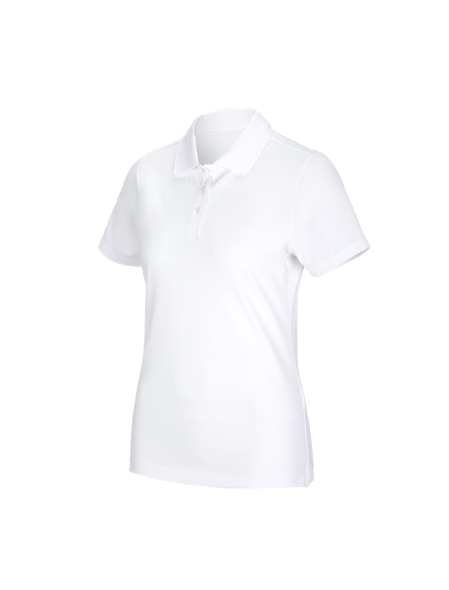 Koszulki | Pulower | Bluzki: e.s. Koszulka polo funkcyjna poly cotton, damska + biały