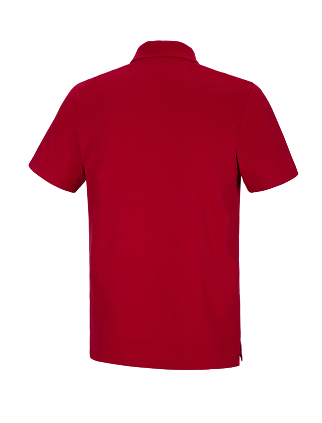 Koszulki | Pulower | Koszule: e.s. Koszulka polo funkcyjna poly cotton + ognistoczerwony 1