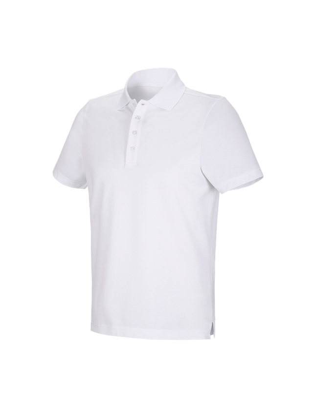 Tematy: e.s. Koszulka polo funkcyjna poly cotton + biały 2