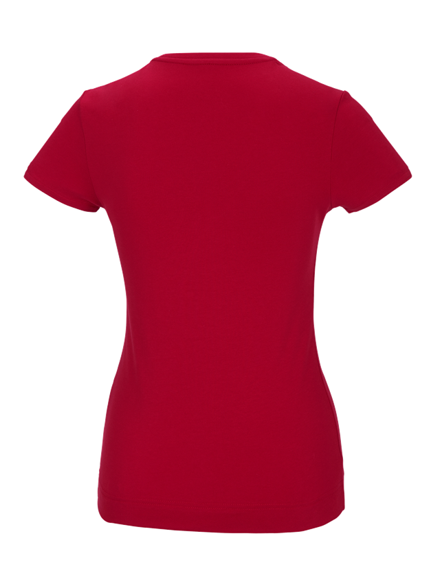 Koszulki | Pulower | Bluzki: e.s. Koszulka funkcyjna poly cotton, damska + ognistoczerwony 1