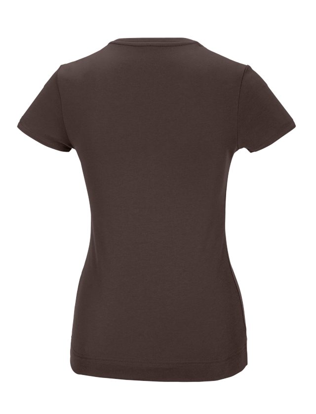 Koszulki | Pulower | Bluzki: e.s. Koszulka funkcyjna poly cotton, damska + kasztanowy 1