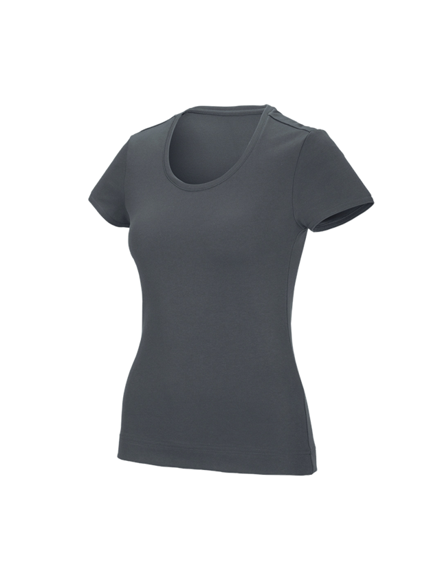 Koszulki | Pulower | Bluzki: e.s. Koszulka funkcyjna poly cotton, damska + antracytowy