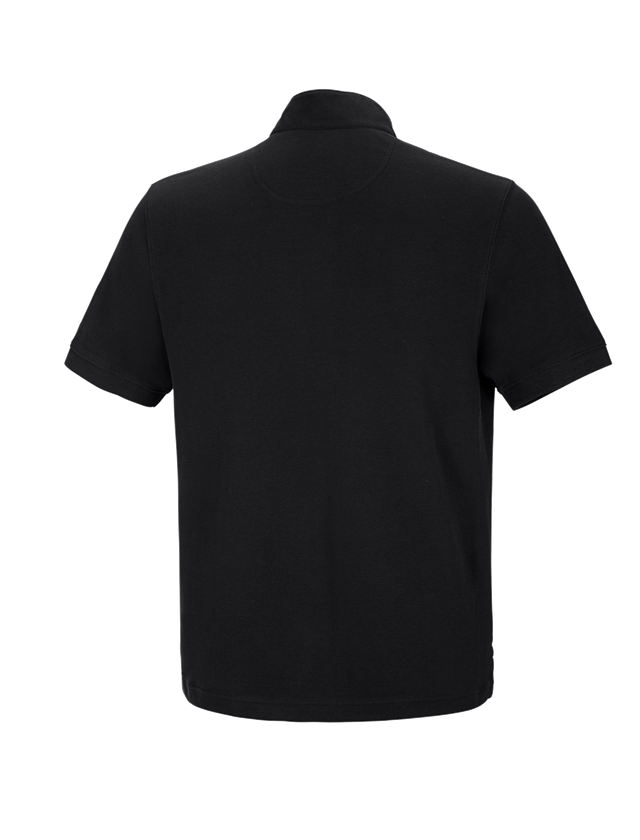 Koszulki | Pulower | Koszule: e.s. Koszulka polo cotton Mandarin + czarny 1