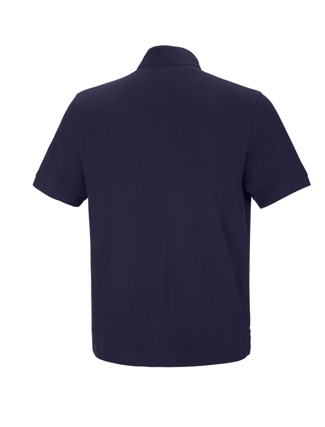 Koszulki | Pulower | Koszule: e.s. Koszulka polo cotton Mandarin + granatowy 1
