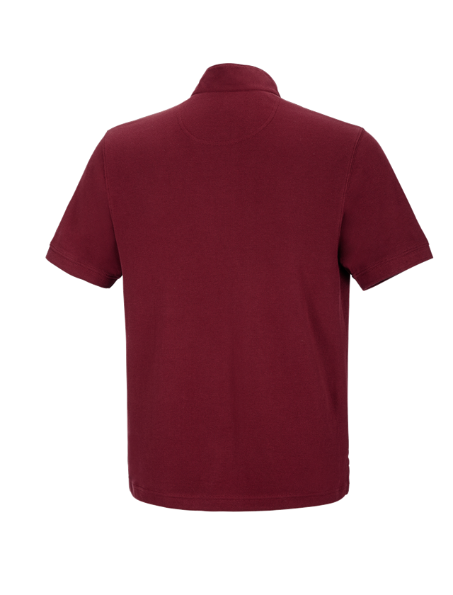 Koszulki | Pulower | Koszule: e.s. Koszulka polo cotton Mandarin + rubinowy 1