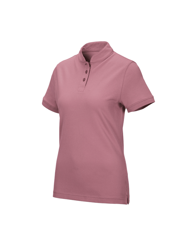 Koszulki | Pulower | Bluzki: e.s. Koszulka polo cotton Mandarin, damska + różowy antyczny