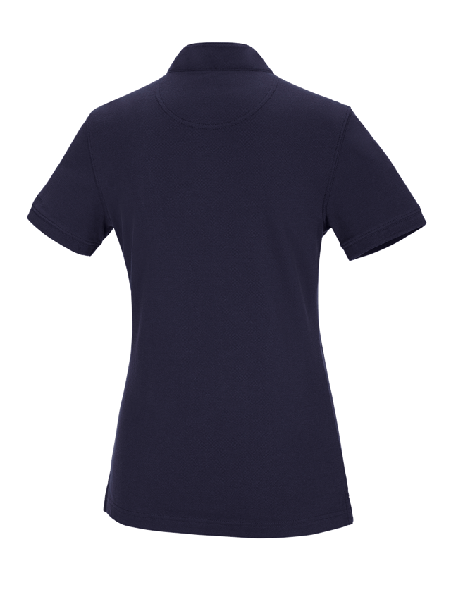 Koszulki | Pulower | Bluzki: e.s. Koszulka polo cotton Mandarin, damska + granatowy 1