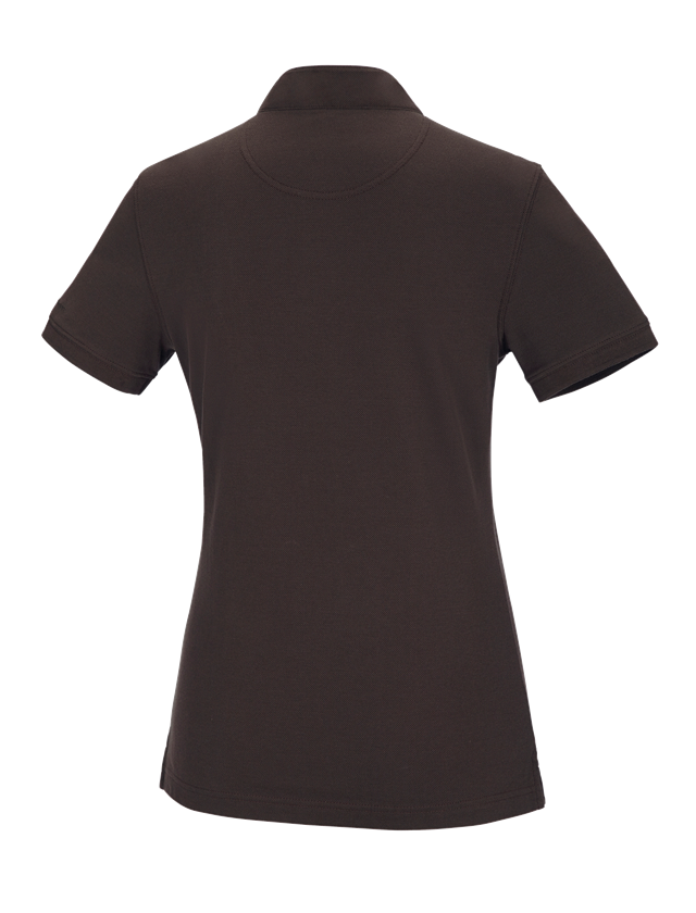 Koszulki | Pulower | Bluzki: e.s. Koszulka polo cotton Mandarin, damska + kasztanowy 1