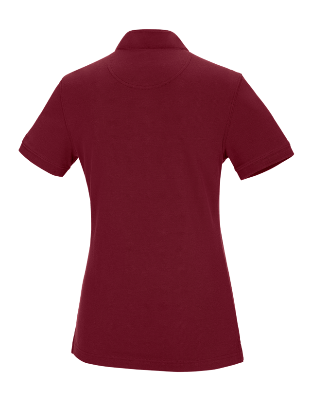 Koszulki | Pulower | Bluzki: e.s. Koszulka polo cotton Mandarin, damska + rubinowy 1
