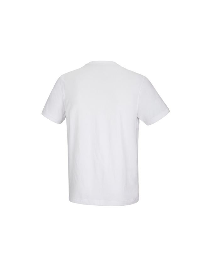 Tematy: e.s. Koszulka cotton stretch Pocket + biały 3