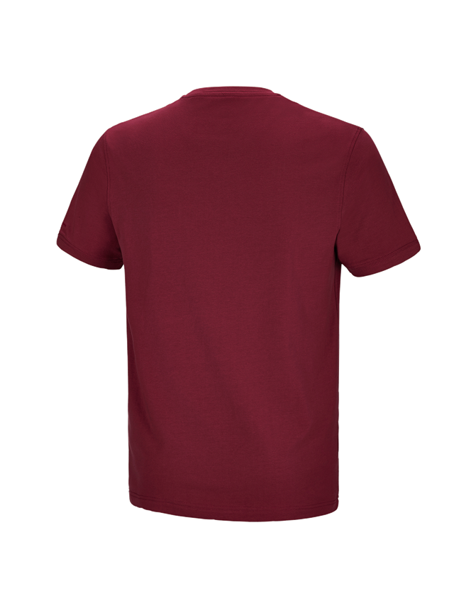 Koszulki | Pulower | Koszule: e.s. Koszulka cotton stretch Pocket + bordowy 1