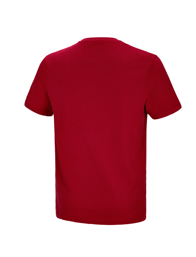 Tematy: e.s. Koszulka cotton stretch Pocket + ognistoczerwony 1