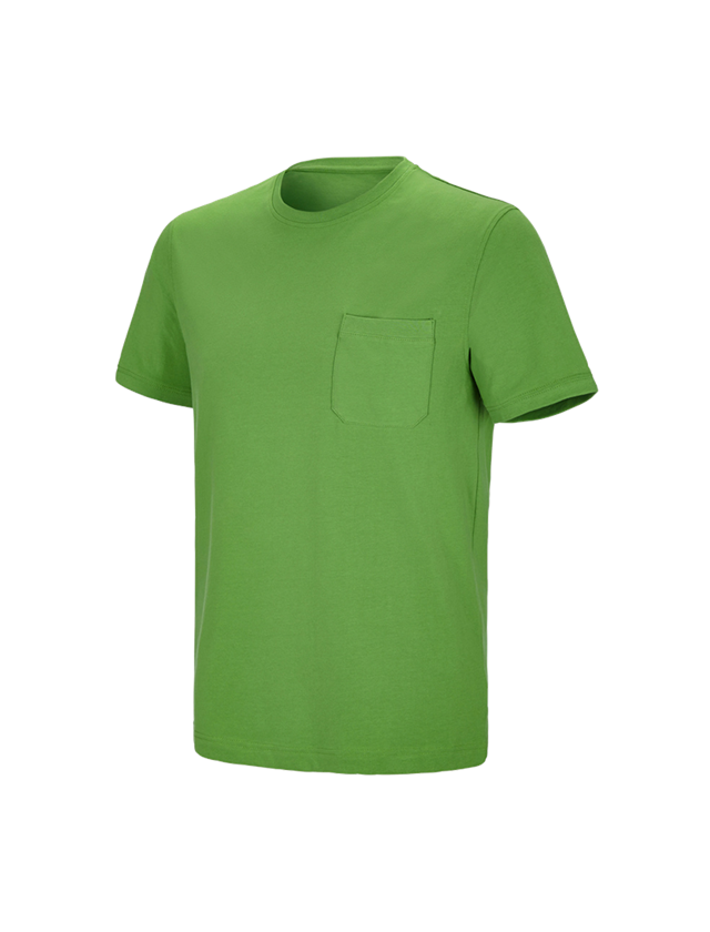 Tematy: e.s. Koszulka cotton stretch Pocket + zielony morski