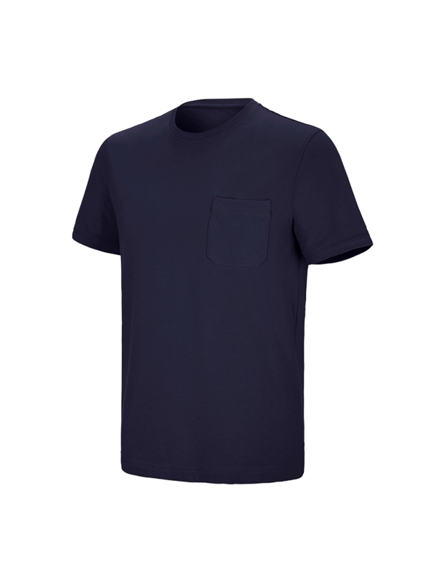 Koszulki | Pulower | Koszule: e.s. Koszulka cotton stretch Pocket + granatowy 2